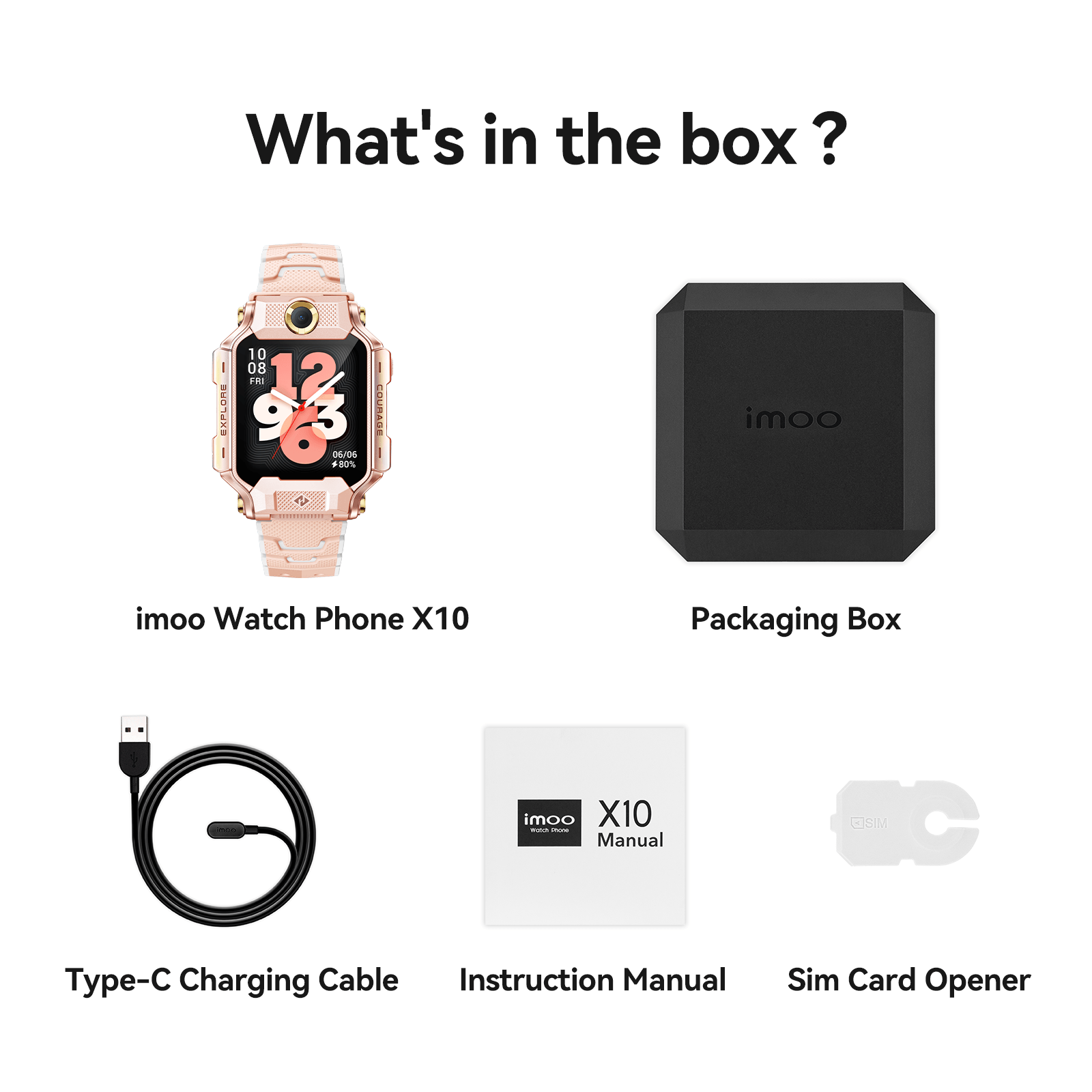 imoo Smartwatch X10_Pink_7