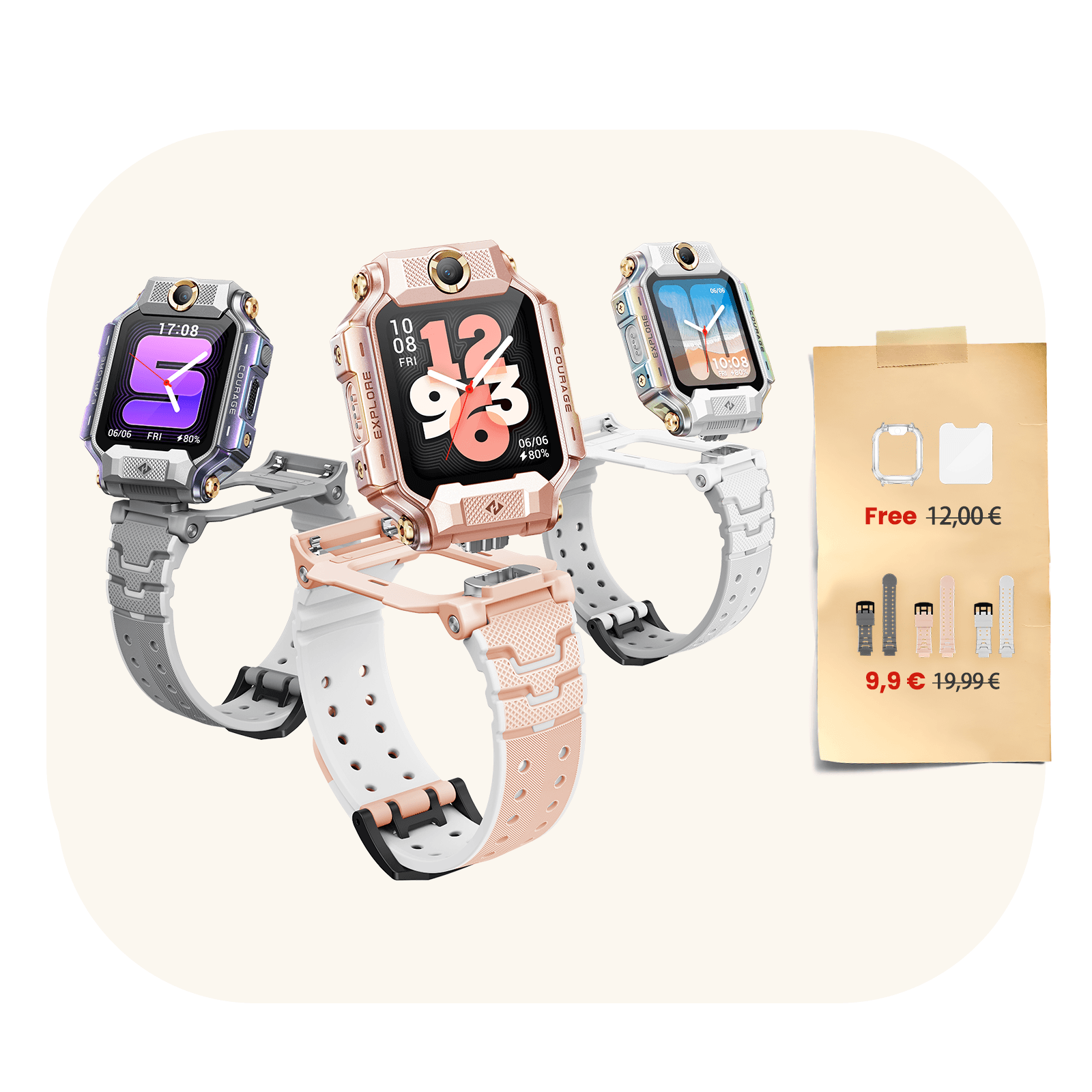 imoo Smartwatch X10_Pink_1